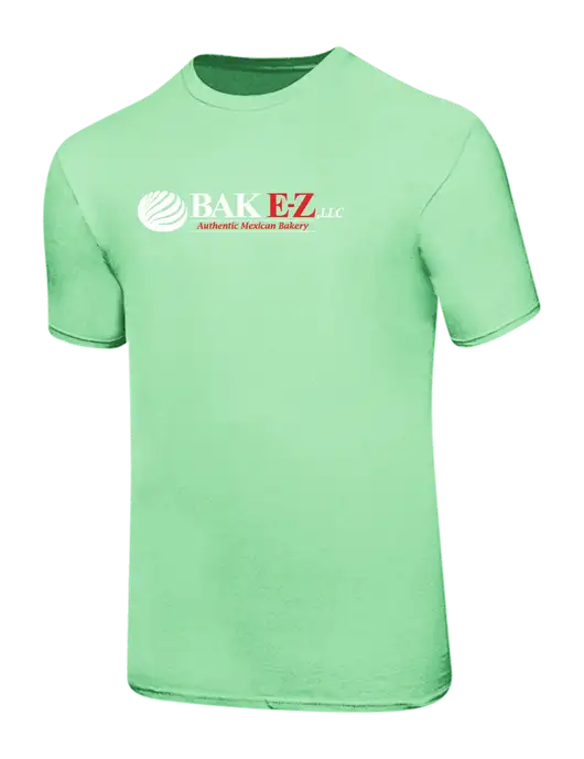 Ring Spun Light Green 4.5 oz T-Shirt w/BAK E-Z Logo