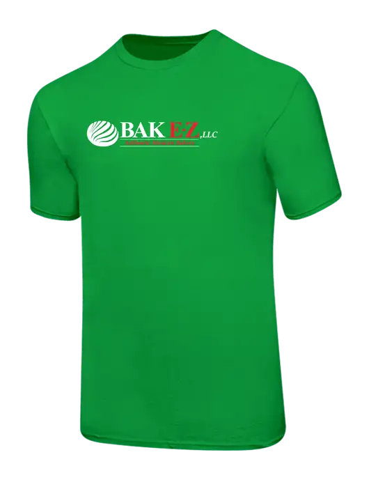 Ring Spun Light Kelly Green 4.5 oz T-Shirt w/BAK E-Z Logo