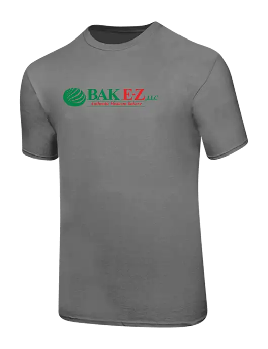 Ring Spun Medium Grey 4.5 oz T-Shirt w/BAK E-Z Logo