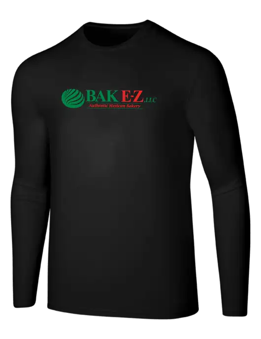 Seriously Soft Black Long Sleeve T-Shirt w/BAK E-Z Logo