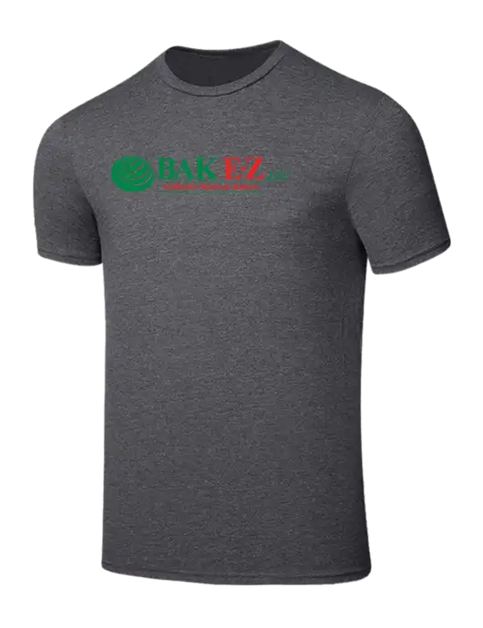 Seriously Soft Heathered Charcoal T-Shirt w/BAK E-Z Logo