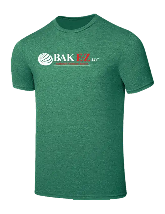 Seriously Soft Heathered Kelly Green T-Shirt w/BAK E-Z Logo