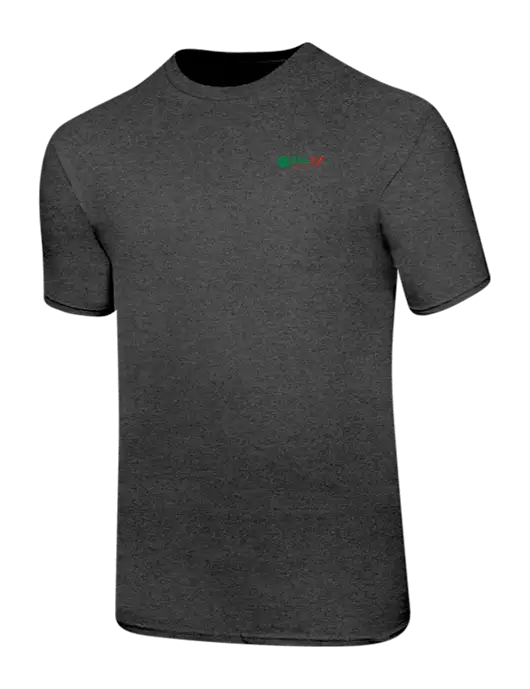 Ring Spun Dark Heather Grey 4.5 oz T-Shirt w/BAK E-Z Logo