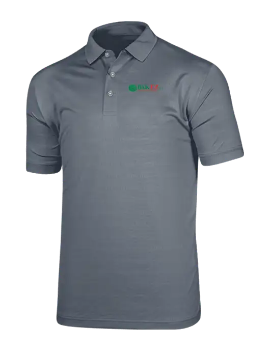 Callaway Vibrant Light Grey Ventilated Polo w/BAK E-Z Logo
