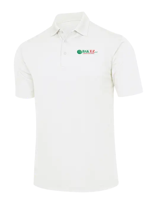 White Micropique Sport-Wick Polo w/BAK E-Z Logo