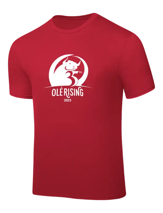 Red PosiCharge Competitor Tee w/Ole 35th Anniversary Logo