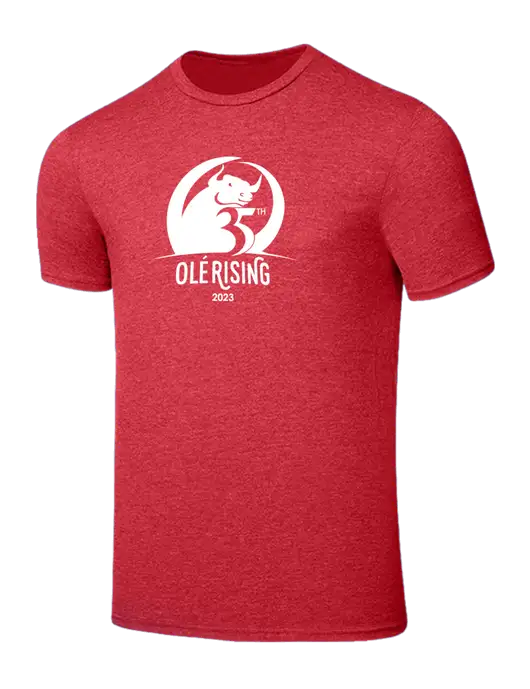 Seriously Soft Heathered Red T-Shirt w/Ole 35th Anniversary Logo