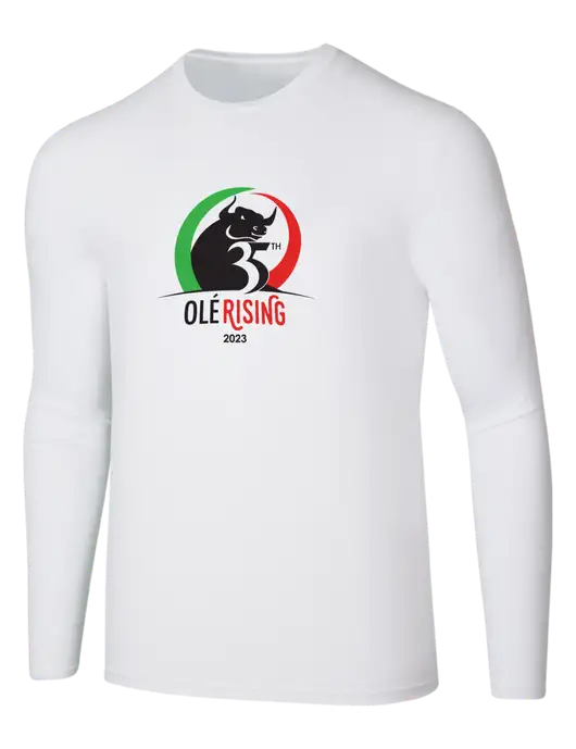 Seriously Soft White Long Sleeve T-Shirt w/Ole 35th Anniversary Logo