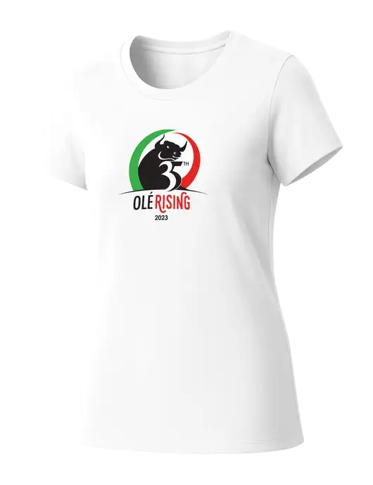 Womens Seriously Soft White T-Shirt w/Ole 35th Anniversary Logo