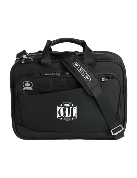 OGIO Black Element Laptop Messenger Bag w/Ole Logo