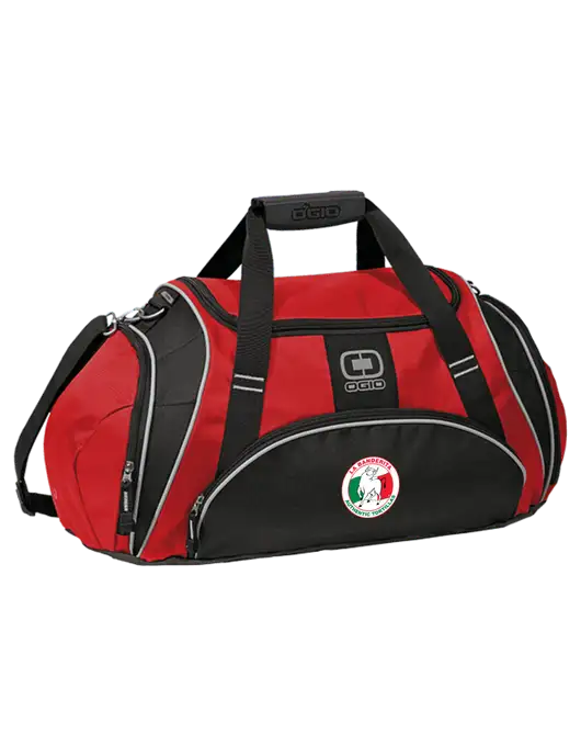OGIO Red Crunch Duffel
 w/La Banderita Logo