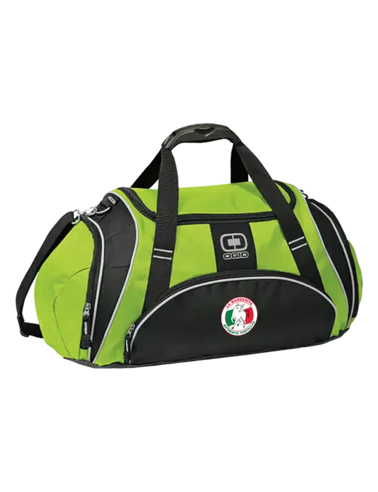 OGIO Lime Green Crunch Duffel
 w/La Banderita Logo